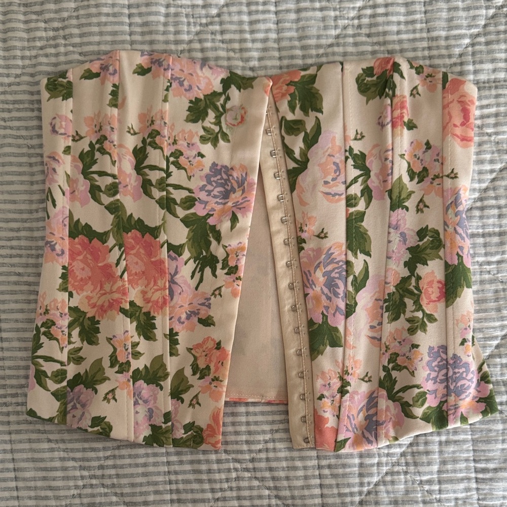 Zara floral corset